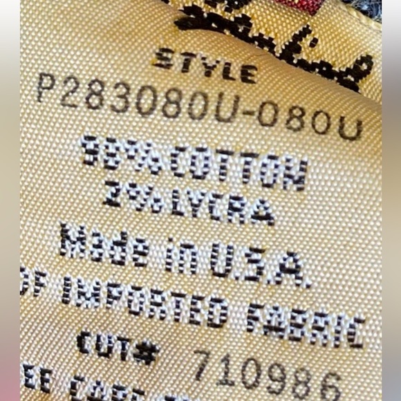 7 For All Mankind Embellished Straight Leg Denim Jeans Sz 24 - Picture 6 of 6